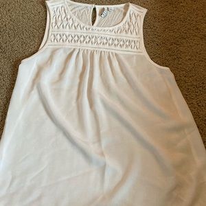 White blouse tank top